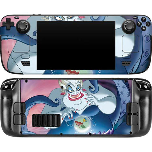 Disney Villains Ursula Ariel and Flounder Steam Deck Handheld Gaming Computer Skin